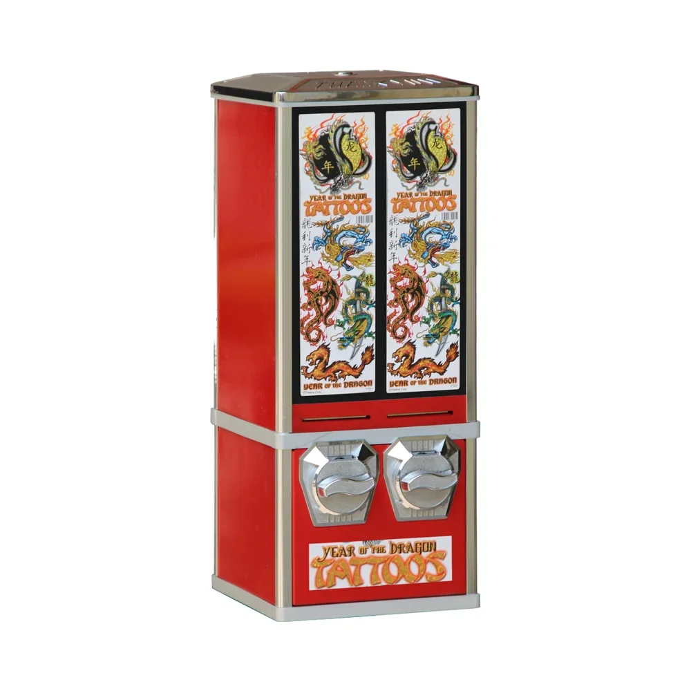 Best-Selling DEER Brand Easy-to-Carry Plastic Two-Slot Card Sticker Coin Token Payment System Vending Machine 3000PCS Capacity