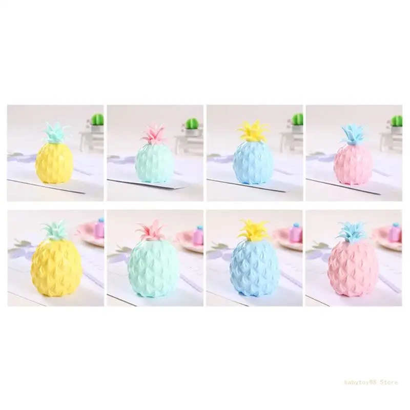 Y4UD Pineapple Anti Stress Ball Squeeze Fruit Stress Balls Sensory Toy