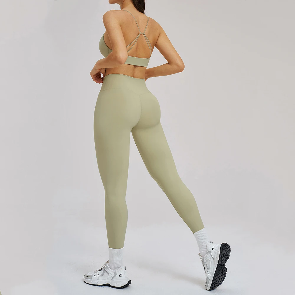 

Женская одежда для йоги: комплект для фитнеса с высокой талией и эффектом подтяжки бедер, ударопрочная одежда для бега и спорта, комплект для фитнеса с эффектом push-up.