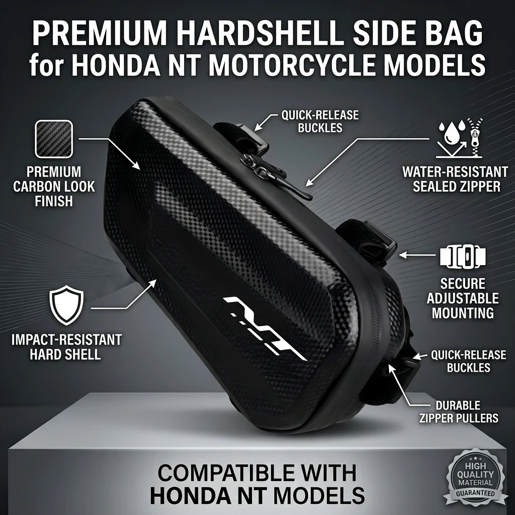 Easy To Clean Large Capacity EVA Motorcycle Saddle Bag Tool Bag With LOGO For Honda NT1100 NT 1100 NT-1100 2022 2023