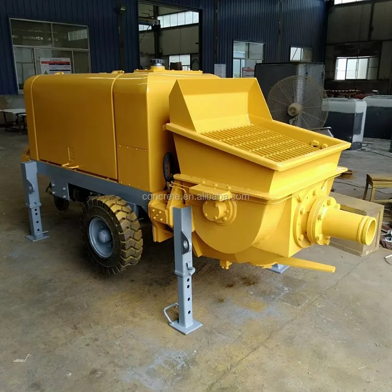 Concrete Delivery Pump Electric Motor Driven Concrete Trailer Pump for Pile Foundation Pressure Grouting