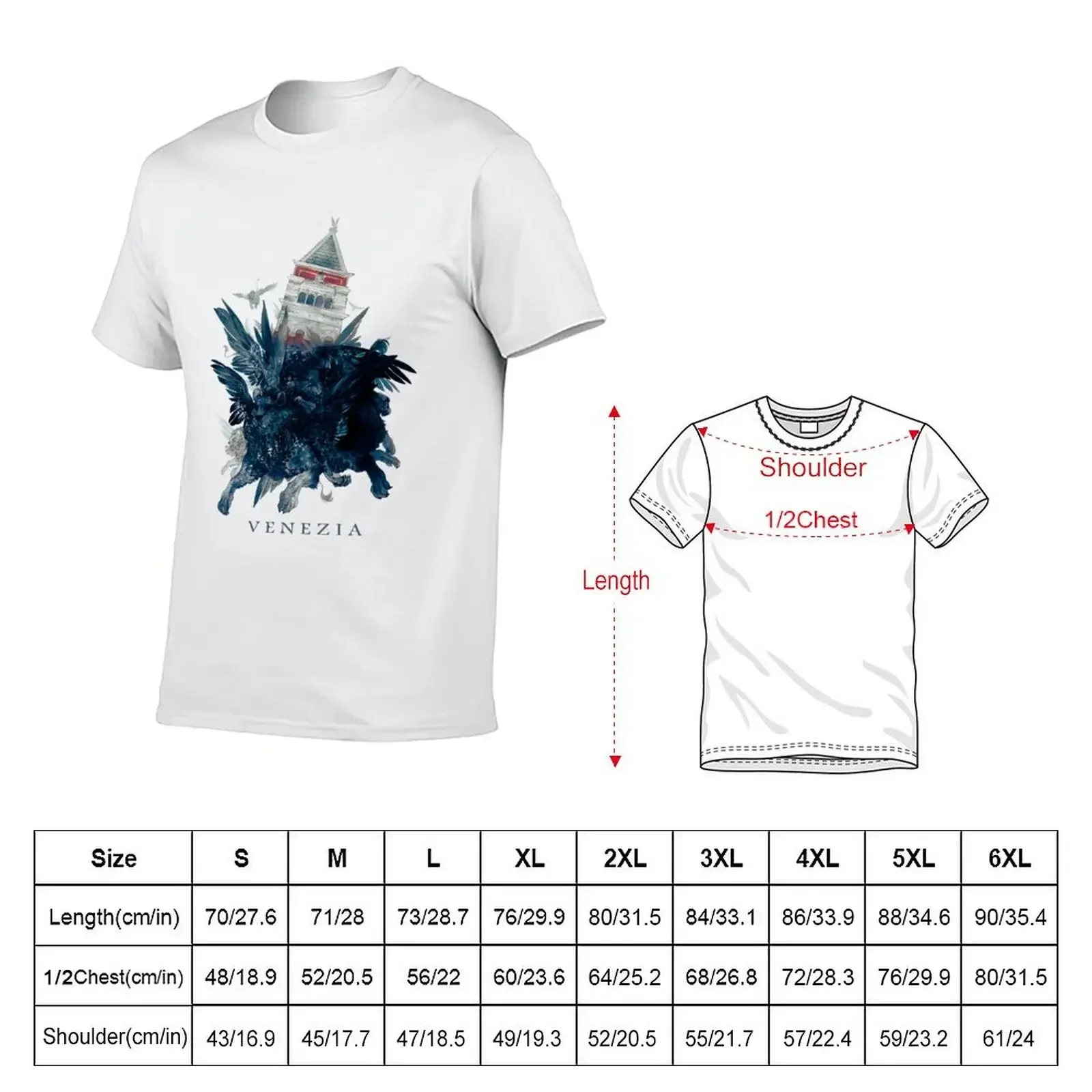 Venezia T-Shirt anime Aesthetic clothing oversized graphic tee kawaii clothes mens graphic t-shirts pack