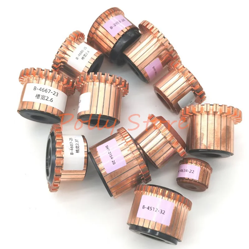 

5pcs DHY-2543-28-14/16 37*14/16*28(30)*28P Hook TypePowerTool Angle Grinder Electric Pick Hammer Motor Commutator Electric Tool