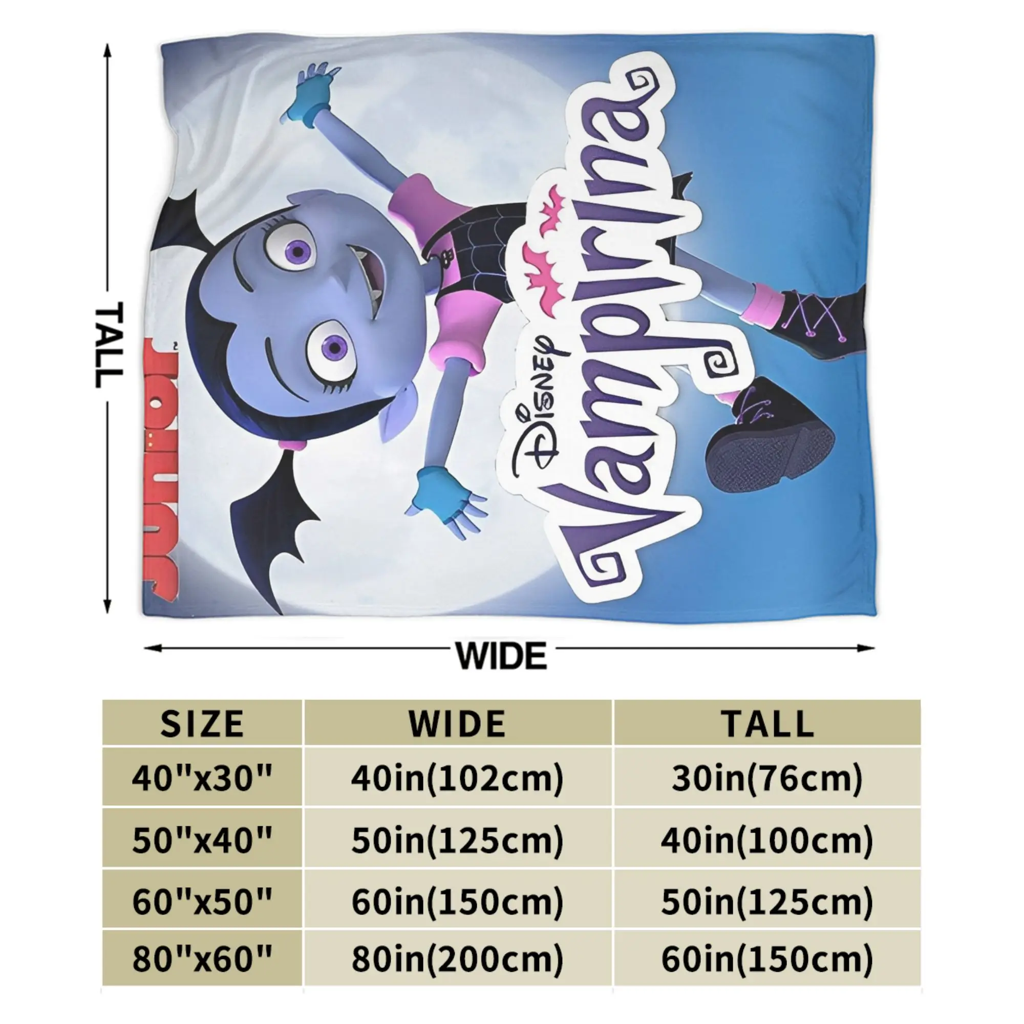 Vampirina في سن المراهقة مصاص دماء ميرش بطانية لينة المرجان الصوف أفخم رمي بطانية لحاف مريح #5