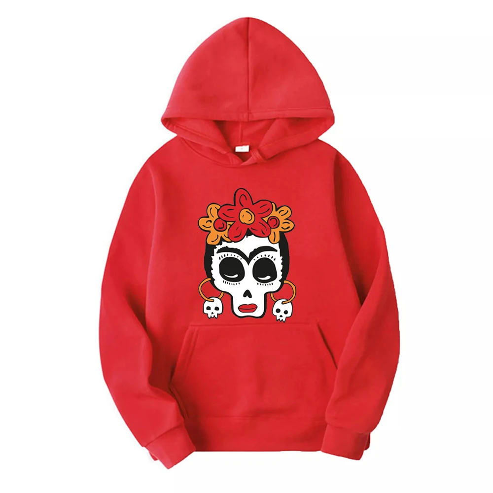 

Mexican Sugar Skull Day of The Dead Girls Man and Woman Grand Holiday Gift Es Hoodie Pulloverssential Long Sleeve Sweatshirt