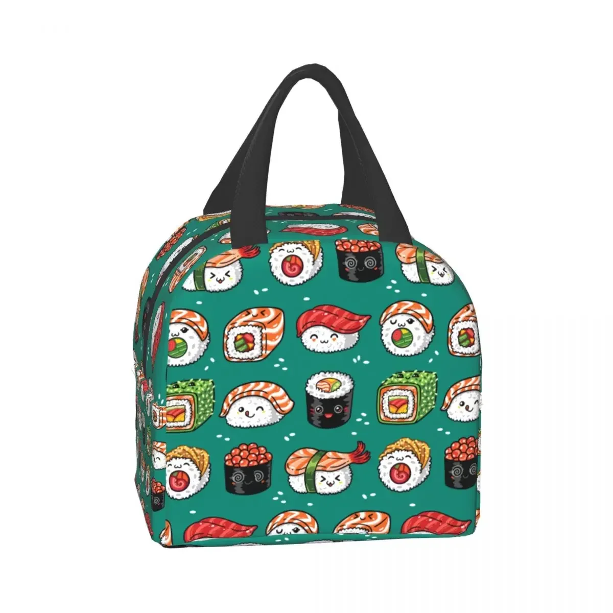 Kawaii Japan Sushi Lunch Box for Women Kids Multifunction Cartoon Japanese Food Thermal Cooler Insulated Lunch Bag Office Work