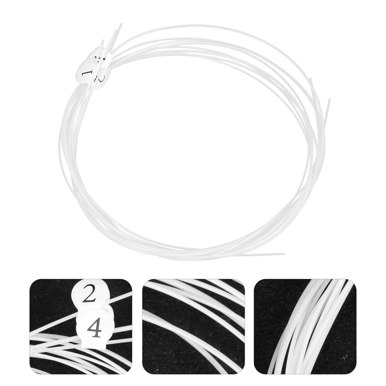 

4 Sets Ukulele Strings Premium Nylon Durable Thin Balanced Sustain Tone Repair Replace Accessories Musical Instrument Parts