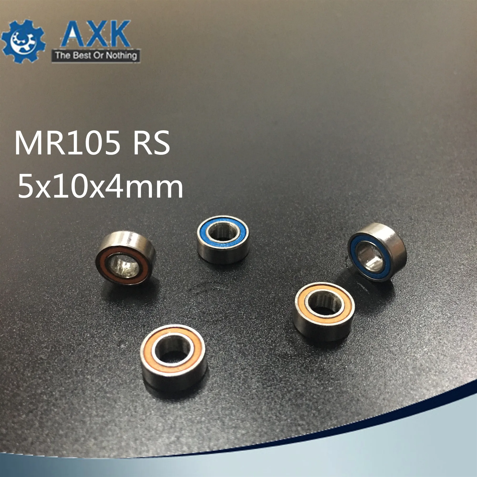 

Подшипник MR105RS ABEC-3 (10 шт.) 5X10X4 мм Миниатюрный радиоуправляемый двигатель MR105-2RS Шарикоподшипники MR105 RS 2RS Оранжевый герметичный