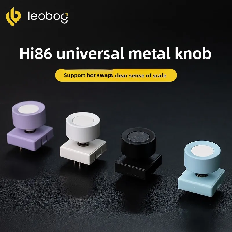 Custom LEOBOG Hi86 Aluminum Keyboard Rotary Knob Kit, Replaceable Encoder Cap for 75% Hi86 Board, Hot-Swap Mechanical Accessory