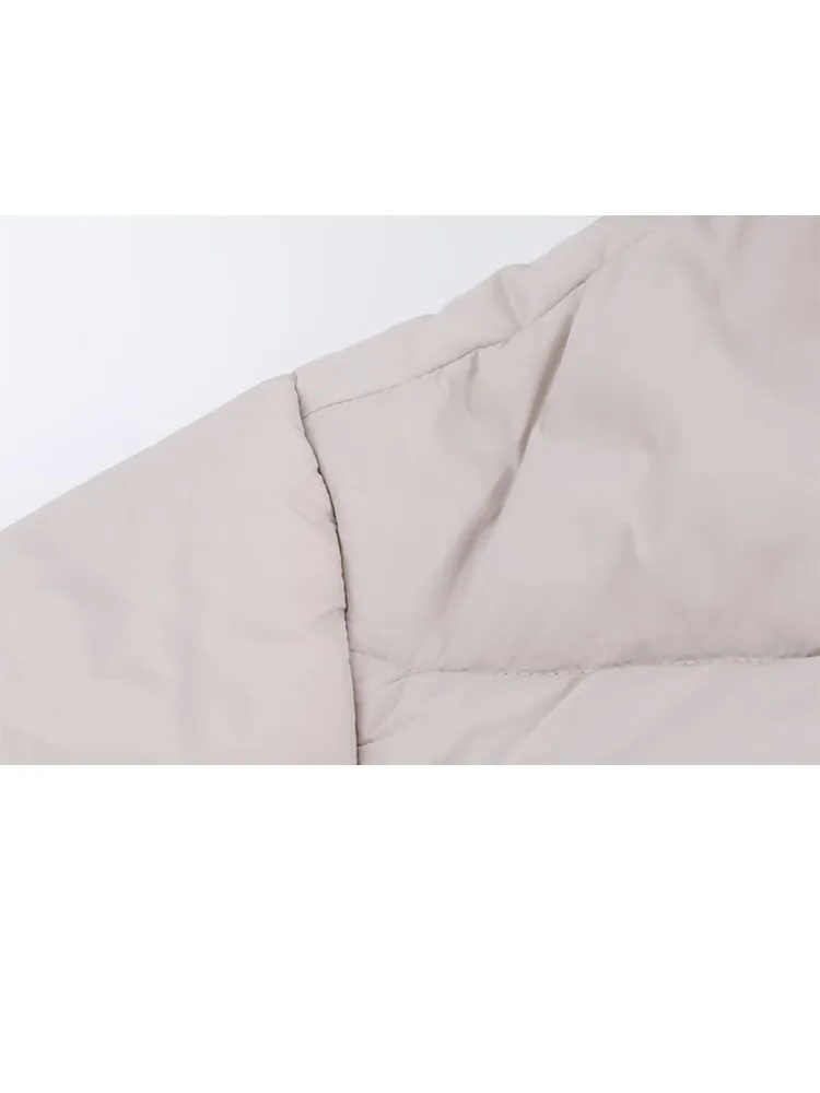 HH Neue Frau Winter Vielseitige Lange Ärmel Versteckte Schnalle Mit Kapuze Wasserdichte Baumwolle Jacke Weibliche Casual Warme Lose Baumwolle Kleidung