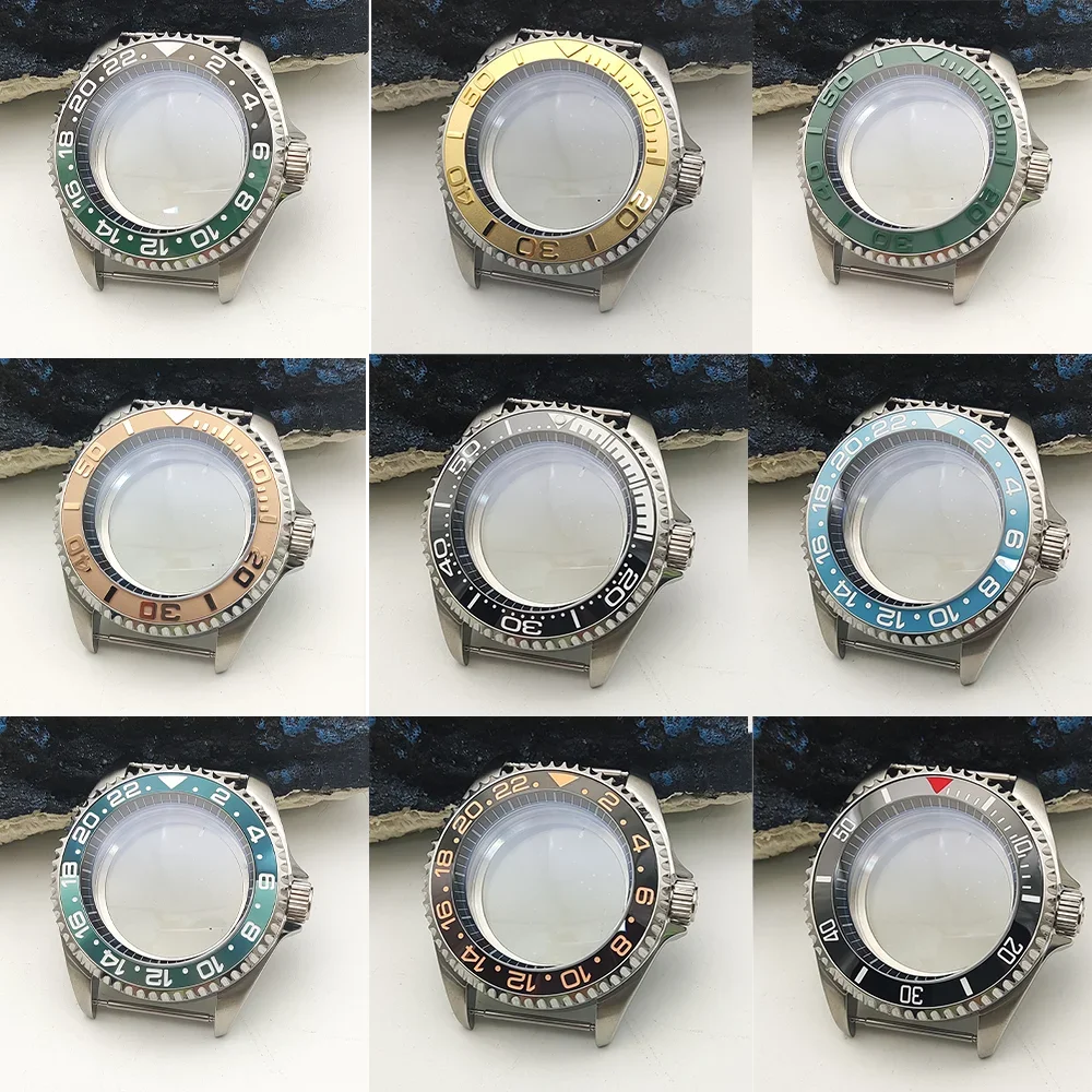 

Customized Top Case 904L 42mm Orange Ring Watch Case Silver Stainles Steel Watch Case Fit NH35 NH36 7S26 7S36 4R35 4R36 Movement