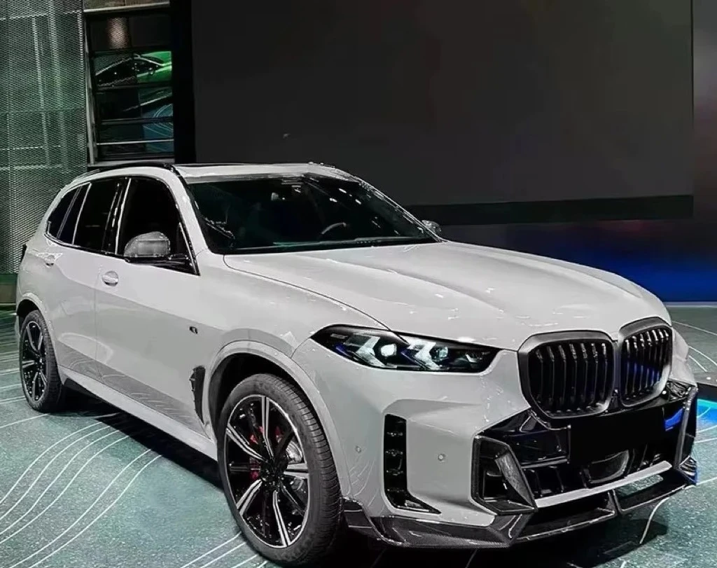 For X5 G05 Carbon Fiber Front Lip Skirt Rear Diffuser Spoiler STLF Mp Style Carbon Fiber Body Kit