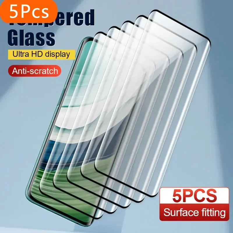 

5Pcs tempered glass phone screen protector for Huawei Mate 60 50 40 pro Nova12 11 10 Pro Pura 70 p30 full cover protective film