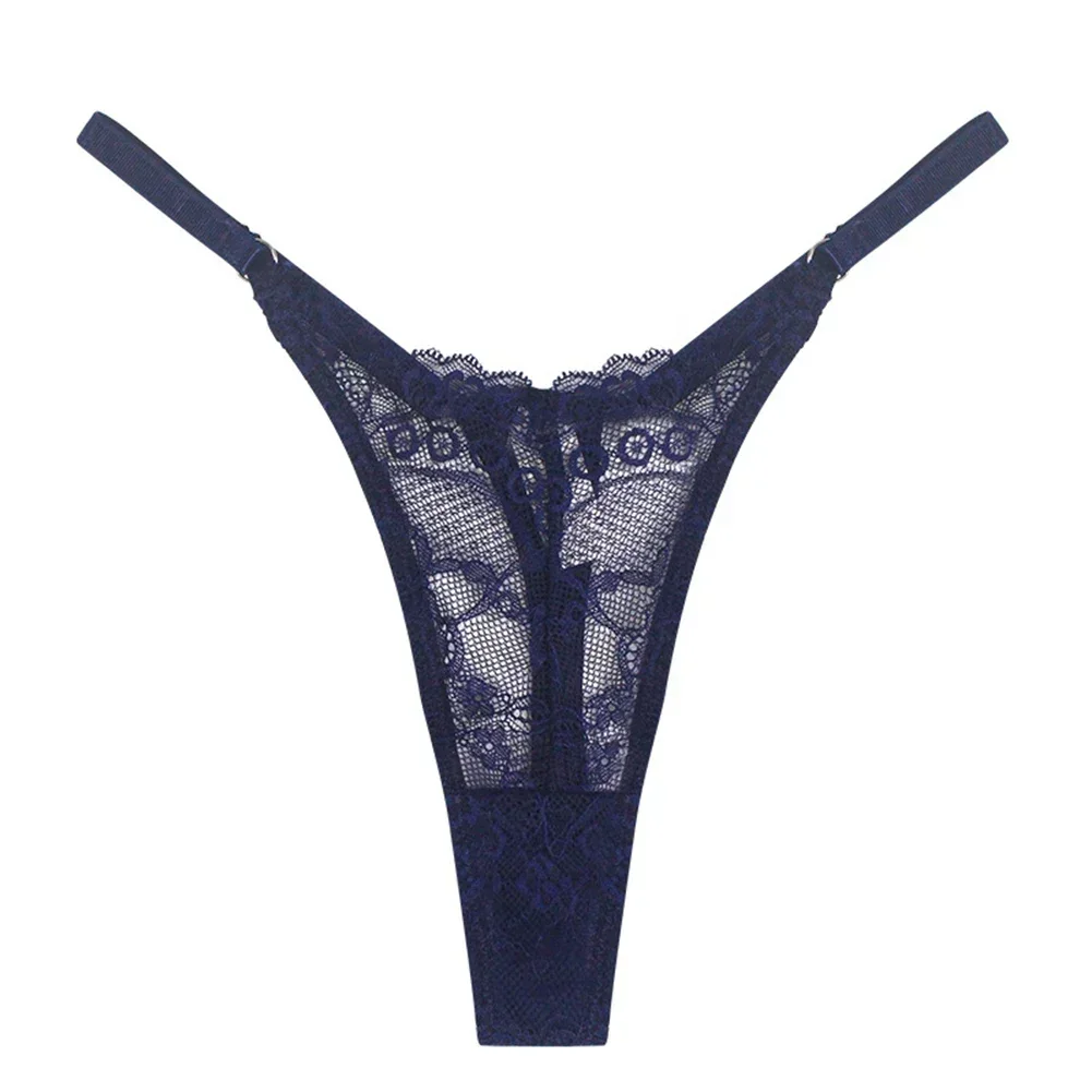 Low Rise Lace See Through Thongs para mulheres, T-Back, G-Strings, biquíni feminino, cuecas, calcinhas, roupas íntimas, calcinhas sexy