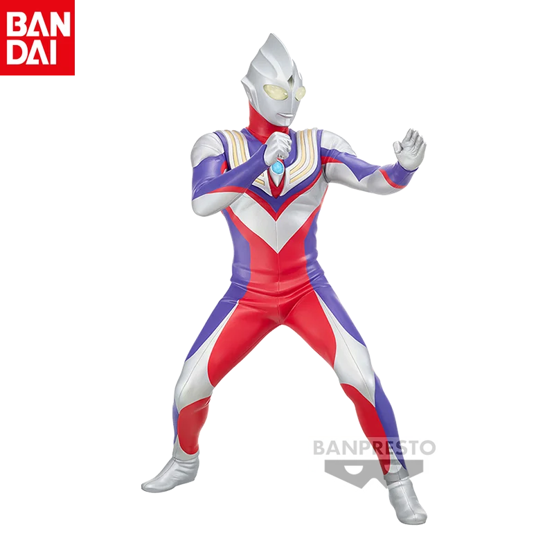 Bandai Original Genuine Ultraman Tiga Type A (composite Type) Anime Movable Humanoid Model Figure Holiday Gift