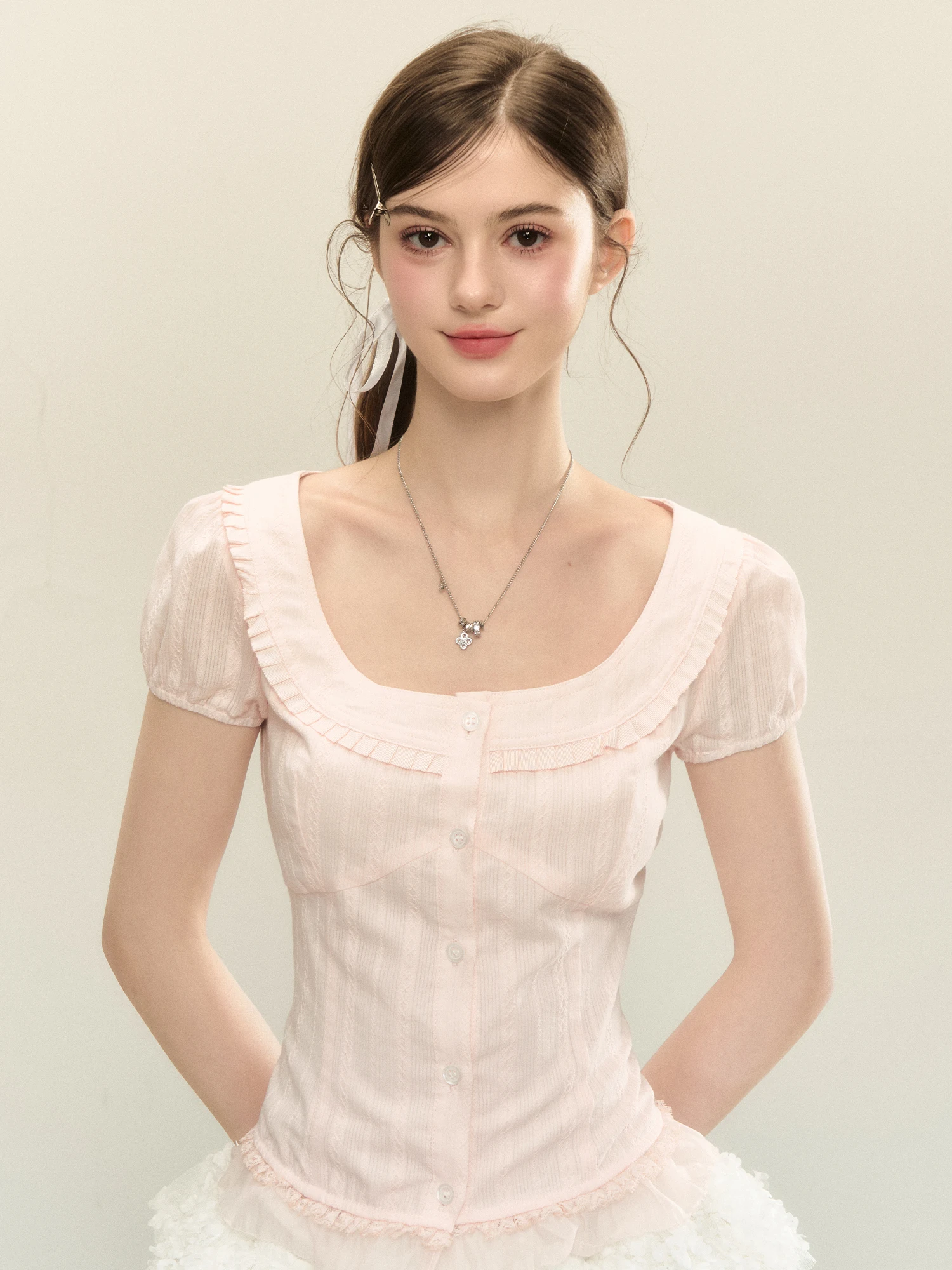 Sweet Girl Sle ort Sve irt femmes coupe ajustée taille cintrée Design été nouveauté pur coton rond Ne haut