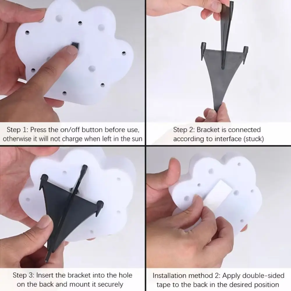 Solar Powered Solar Garden Light Decoration IP65 Waterproof LED Lawn Light Intelligent Light Control Animal Paw Print