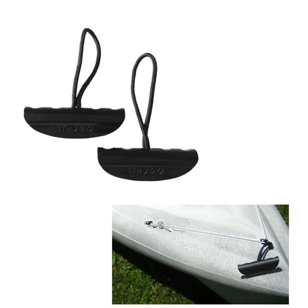 

Black Nylon Kayak Pull Handle Universal Fit Marine Carry Rope for Canoe Boat Transport Side Mount Parts