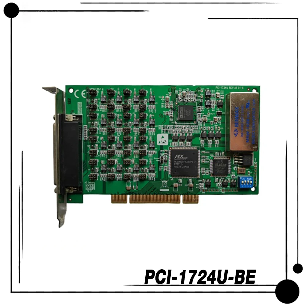 For Advantech PCI-1724U REV.A1 Isolation 14-bit 32-bit Analog Output Card PCI-1724U-BE