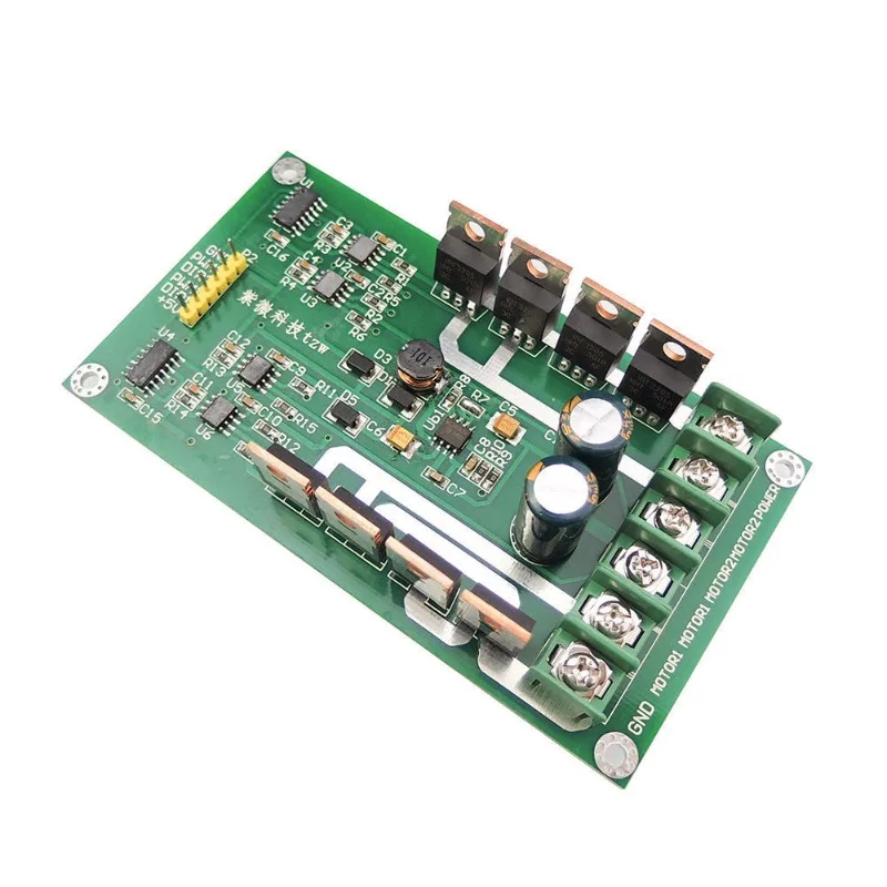 10A Dual Channel DC Motor Driver Board H‑Bridge MOSFET IRF3205 3‑36V PWM Speed Control Module with Brake Function