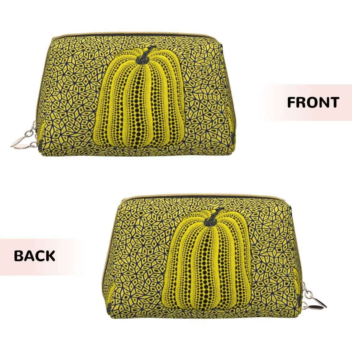 Fashionable Women Cosmetic Bags Yayoi Kusama Dots Pumpkin Infinite Nets Makeup Bags Merch Large Capacity Zipper Beauty Toiletry