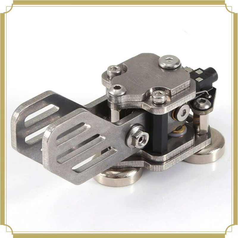 Simplified Armor Version CW Iambic Double Paddle Key, Mini Morse Code Telegraph Key for Ham Radio