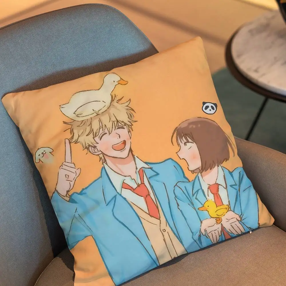 Golden haired youth Skip and Loafer Pillow Case cover Nap Time  Sofa Living home Room Bedroom Backrest Cushion Square cojines