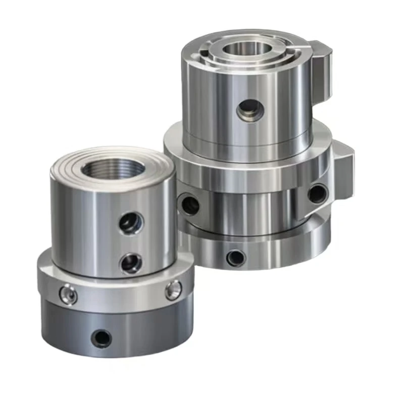 CNC stainless steel precision machined multi-style mechanical coupling structural parts with through-holes