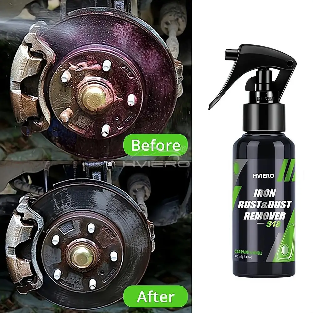 50/100/300ML Protect Wheels Brake Discs From Iron Dust Iron Removal Agent Rim Cleaner Rust Cleaner Auto Detail Chemical Car Care