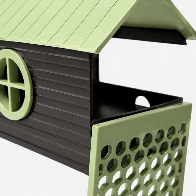 E1PC Crabitat Hide with Perforated Climbing Panel, Enclosed Resting Retreat and Suction Cup Mount for Clean, Dry and Smooth