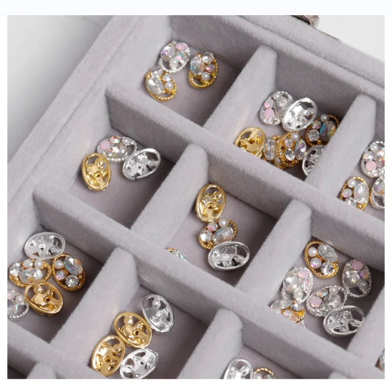 Jewelry Storage Box Earring Ring Necklace Jewelry Display Box Jewelry Classification Dustproof Transparent Flip Lid Jewelry Box
