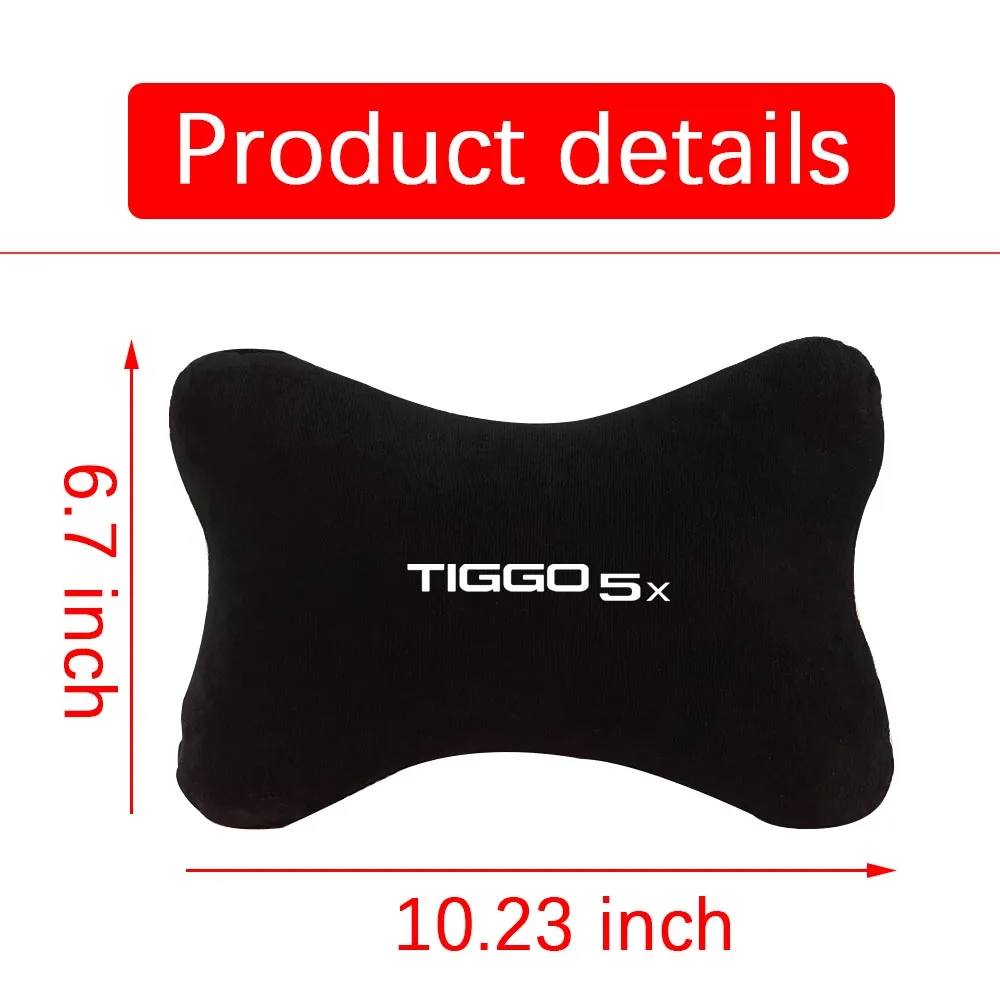 1PC Car Neck Headrest Pillow For CHERY TIGGO 2 3 4 5 9 PRO 5X 2020 2021 2022 2023 2024 Cushion Seat Head Support Neck Protector