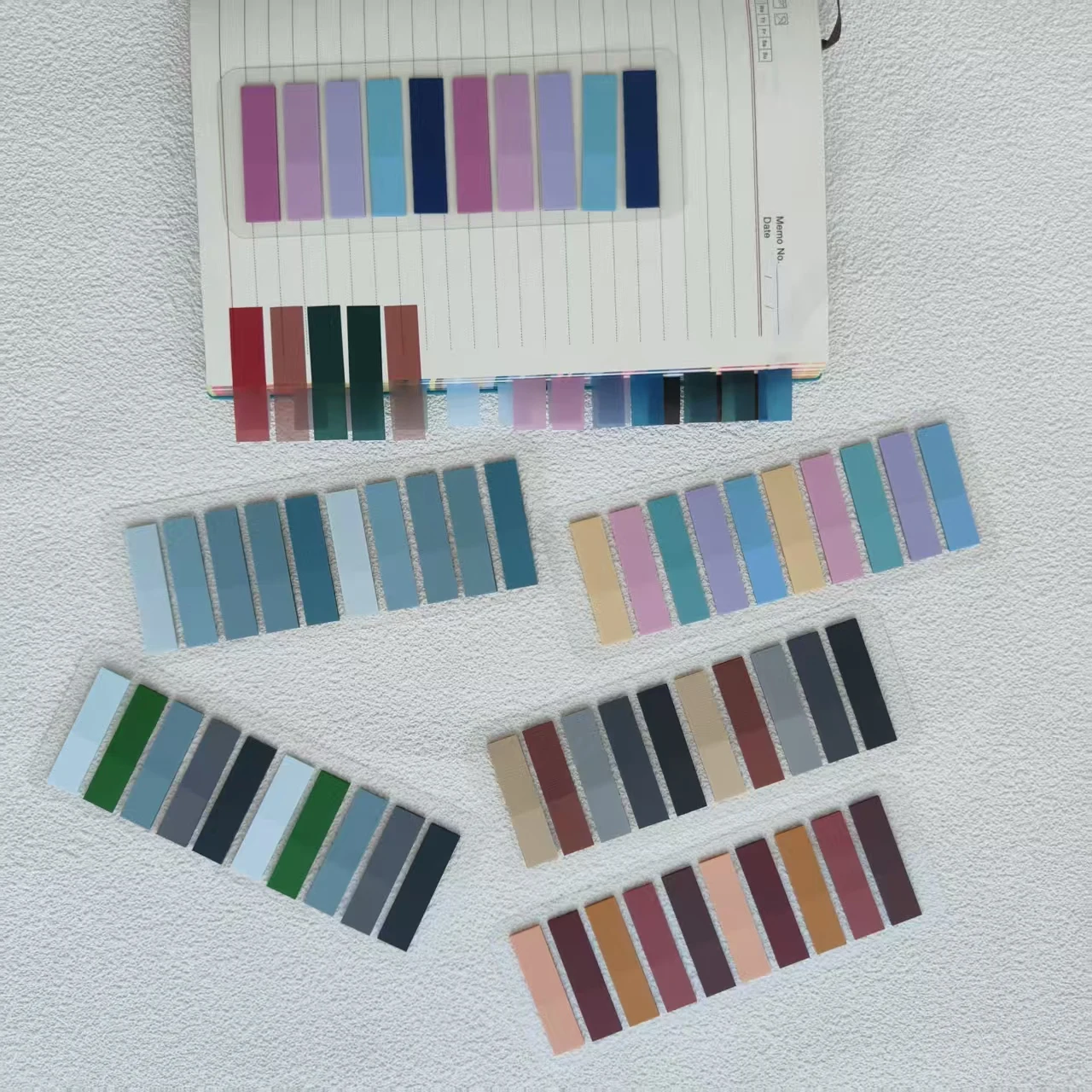 6 عبوات من علامات تبويب مؤشر الألوان الشفافة، ملصقات علامات صفحة الملاحظات اللاصقة للحيوانات الأليفة للوازم المدرسية المكتبية والطلاب والقرطاسية