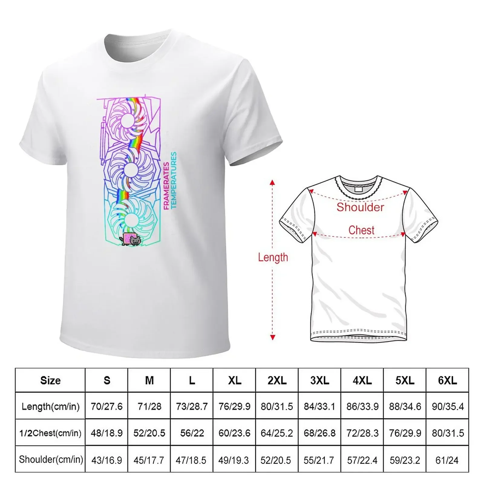 GPU RGB Graphics Card T-Shirt aesthetic clothes shirts graphic tees Blouse clothes for men