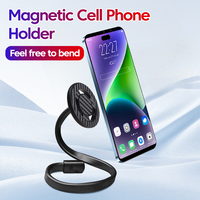 Magsafe portable 360 degree Adjustable flexible torsion lazy support bracket Spiral wound magnetic universal Mobile phone holder