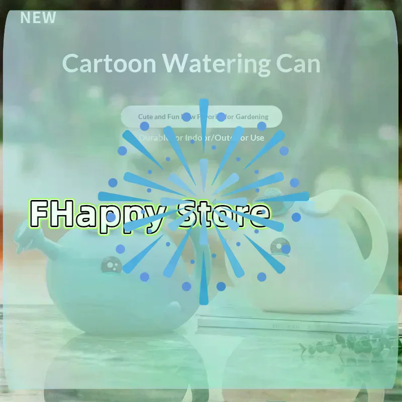 [MA]2200ml Outdoor Flower Plant Kids Watering Can Cartoon Whale Children Watering Pot Cute Home Gardening Irrigation[MA]