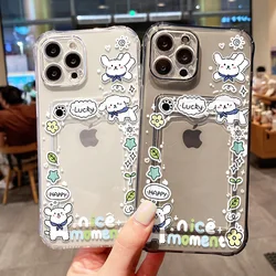 Cartoon Puppy Card Holder Phone Case For iPhone 15 Pro Max Case iPhone 11 14 13 12 Pro Max XR XS X 7 8 Plus SE Soft Wallet Cover