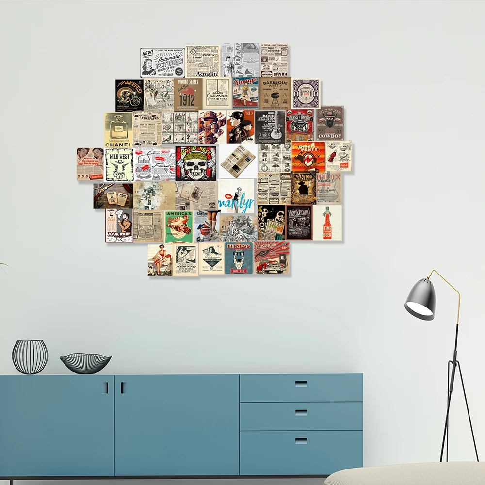 بطاقة بريدية صور الفن التصويري مجموعة جدار مجموعة الفن التصويري Exqusite الجمالية الملصقات ديكور غرفة نوم