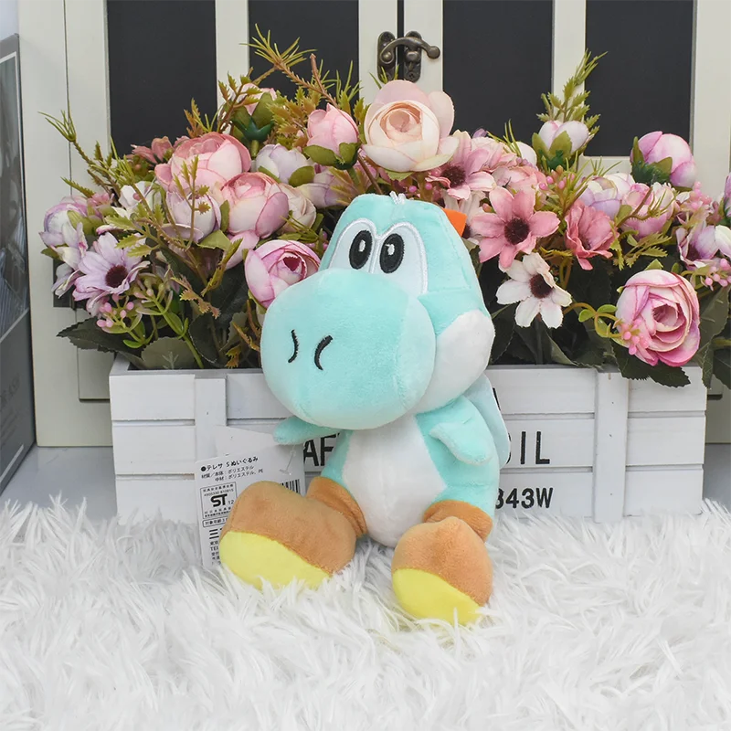 10-33cm Super Mario Bros Yoshi boneka mainan mewah Yoshi naga boneka lembut binatang mainan hadiah ulang tahun untuk anak-anak