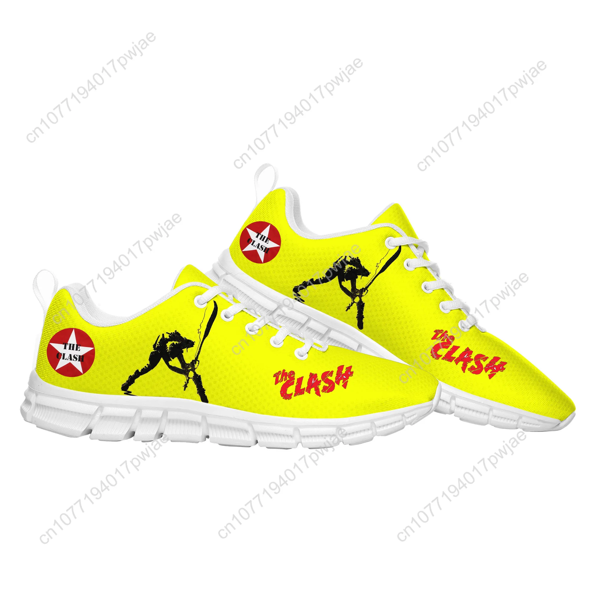 أحذية The Clash Rock Band الرياضية للرجال والنساء أحذية رياضية خفيفة الوزن كاجوال للمشي لمسافات طويلة أحذية رياضية مصممة خصيصًا #2