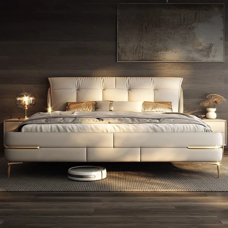 

Storage Luxury Beds Nightstands Modern Frame Minimalist Beds Twin Unique Muebles Para El Hogar Home Furniture Accessories