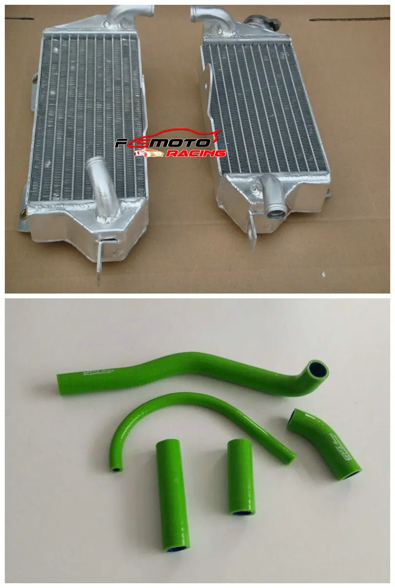 Aluminum Radiator + Hose For Kawasaki KX500 KX 500 1988-2004 90 91 92 95 98 99 00 01 02 03 04