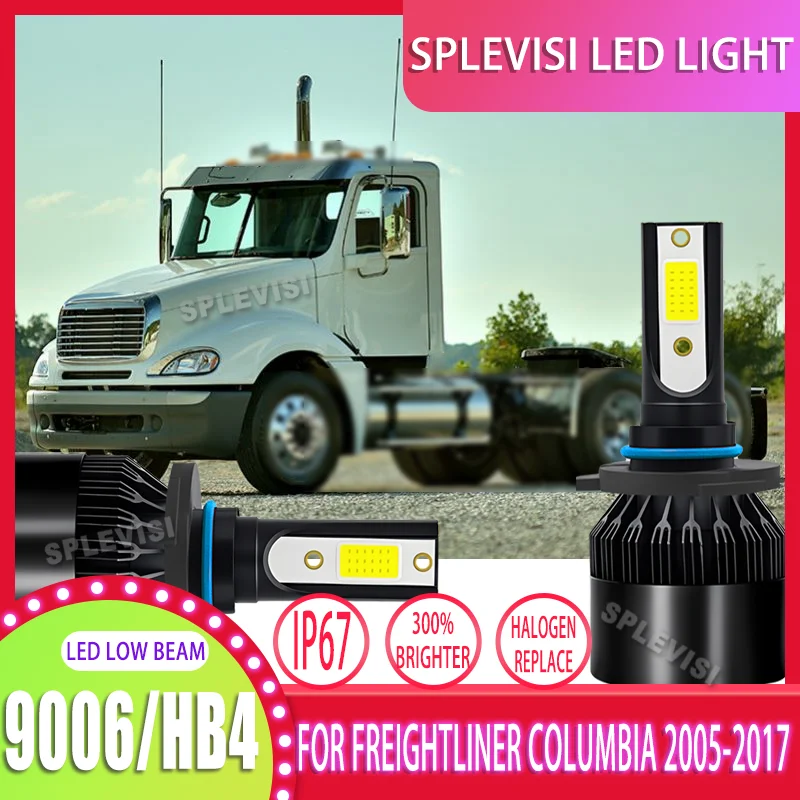 

Steady-Beam LED Headlight Low Beam Bulbs Halogen Replace For Freightliner Columbia 2005-2010 2011 2012 2013 2014 2015 2016 2017