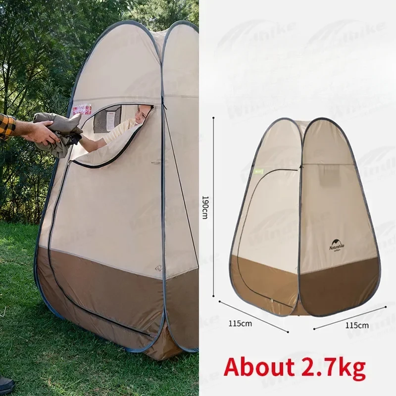 Toilet Shower Tent Tourist Shower Camp Outdoor Mobile Bath One Person Beach Canopy Lightweight Camping Quick Build