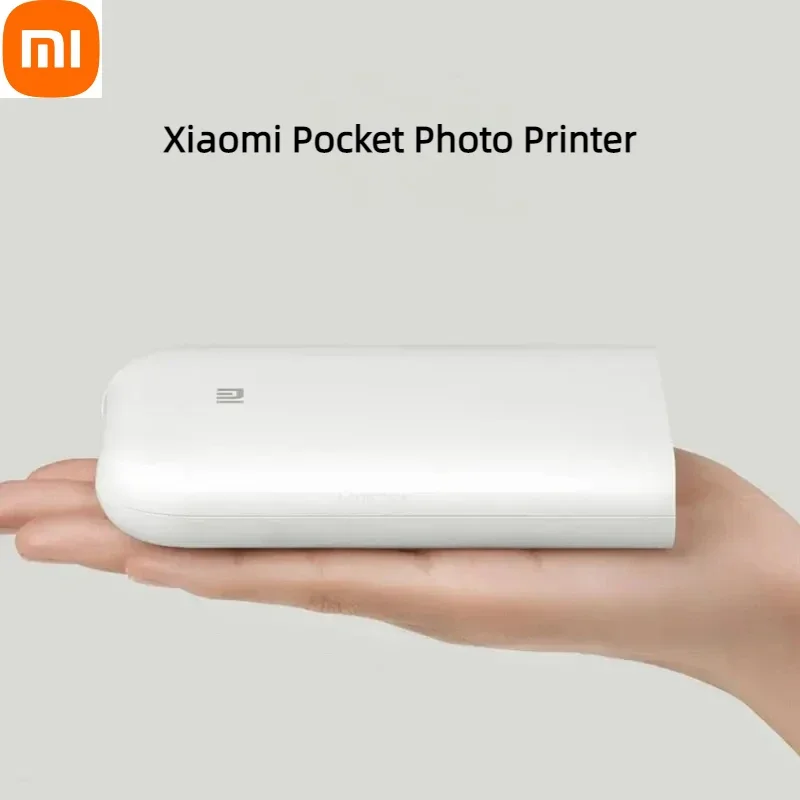 Original Xiaomi Mijia Portable Pocket Photo Printer Wireless Bluetooth Thermal Print AR Video Mijia ZINK Self-adhesive Color