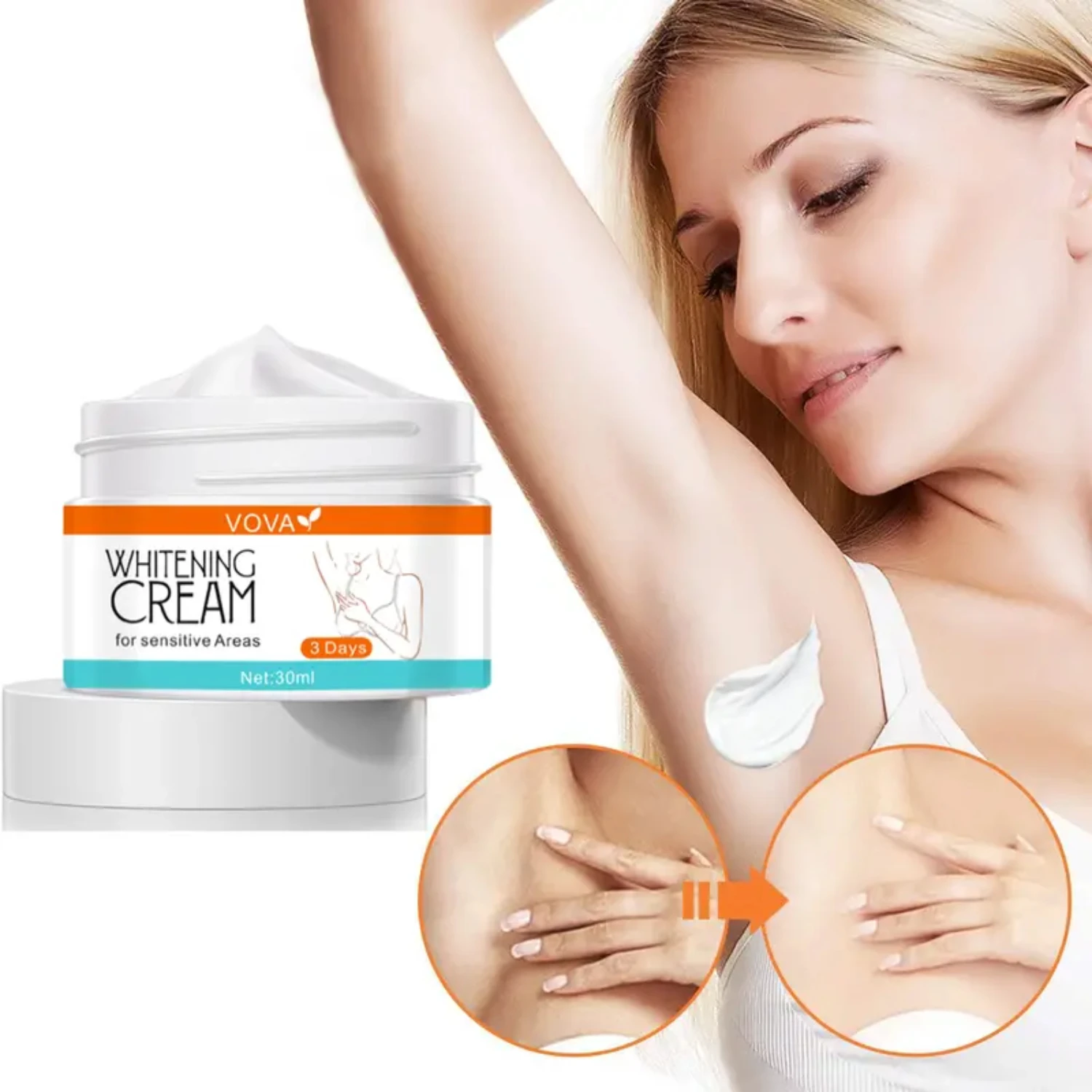 

Nourishing and hydrating dark spot cream for private parts, underarms, knees, and neck - Experience instant beautiful and radian