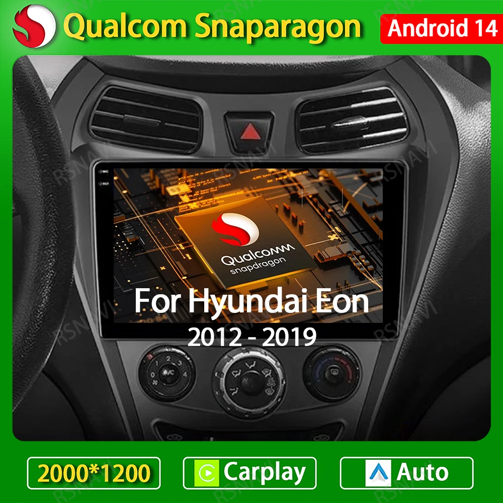 

Автомагнитола на Android 14 для Hyundai Eon 2012-2019, мультимедийный видеоплеер с навигацией, GPS, Wi-Fi, 4G