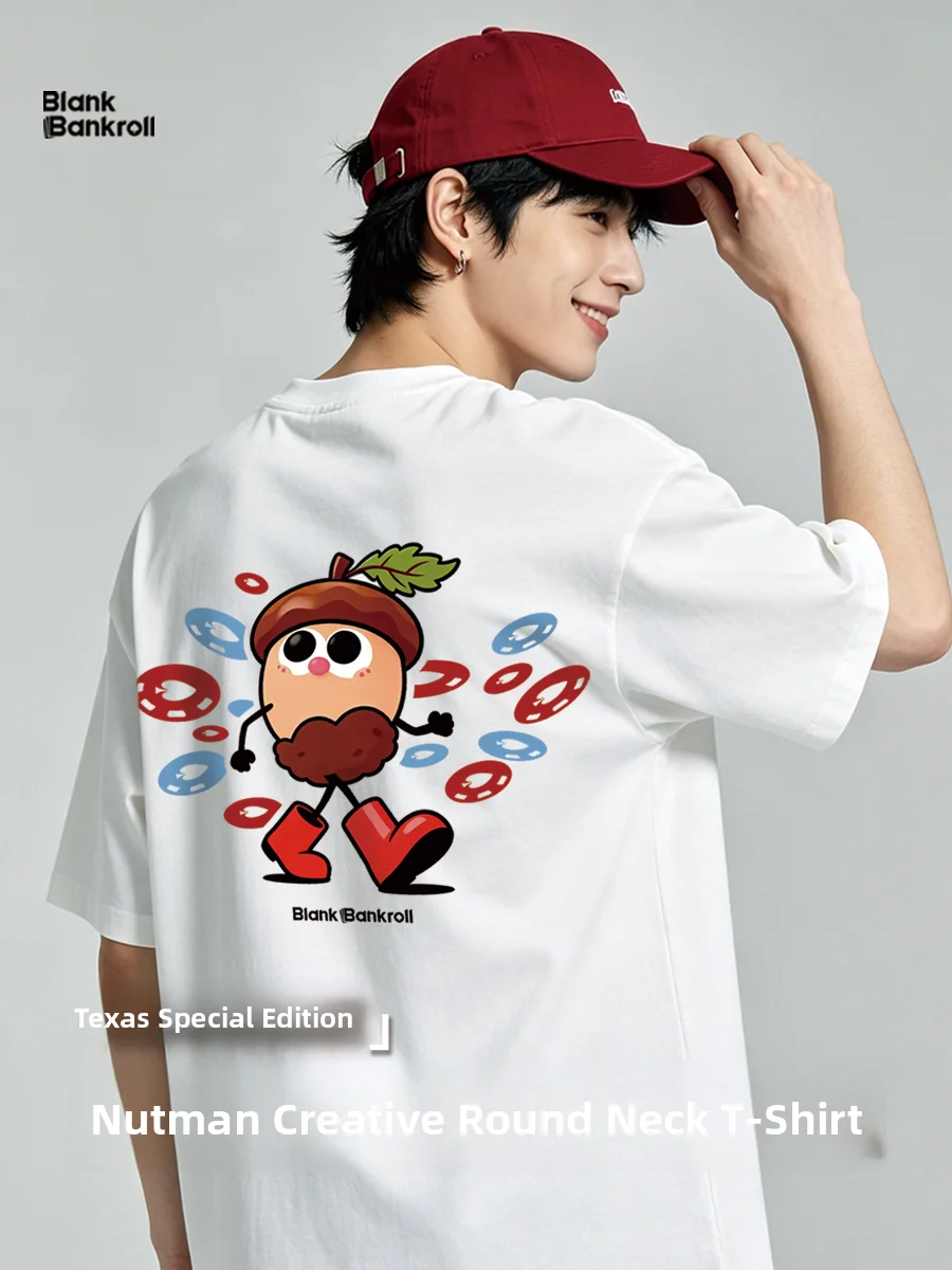 t-shirt-a-manches-courtes-coupe-ample-en-pur-coton-style-americain-imprime-motif-de-noix-ideal-pour-un-usage-decontracte-concu-pour-les-jeunes-ne-se-decolore-pas-resistant-a-l'usure
