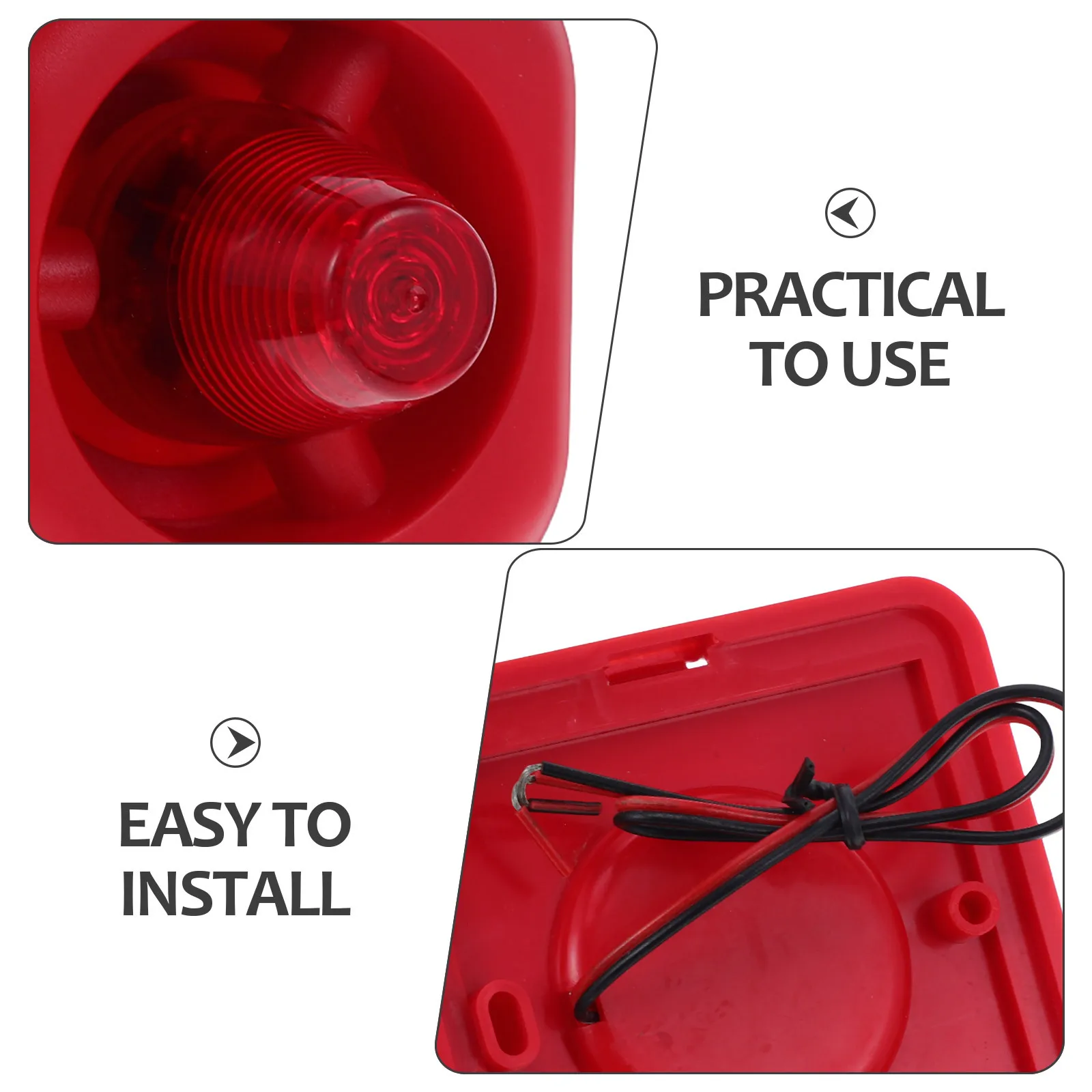 إنذار ضوء الصوت عالية الكثافة Led بصوت عال للحريق الأمن في حالات الطوارئ نظام السلامة الصناعية في الهواء الطلق صفارة الإنذار في حالات الطوارئ