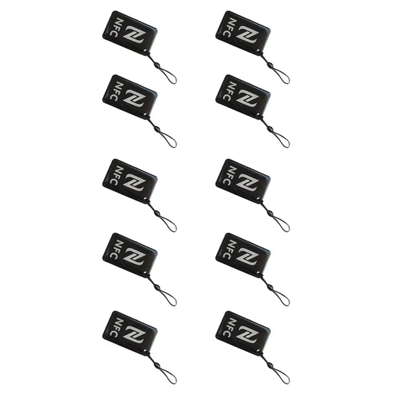 A92Z 10Pc 13.56Mhz NTAG215 Tag ISO14443A 504 Bytes Crystal Epoxy Card Ntag215 Epoxy Resin Tag For All Phones